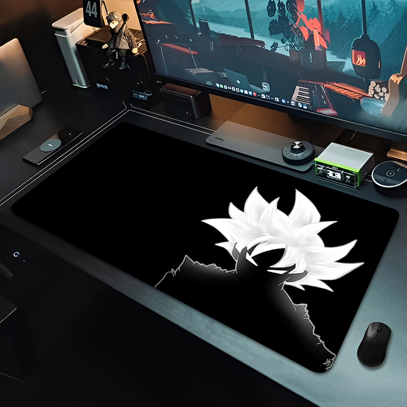 Gaming Keyboard Tactile - แผ่นรองเมาส์อนิเมะ DBZ สีดำ ลายดราก้อนบอล ขนาดใหญ่ สำหรับคอมพิวเตอร์