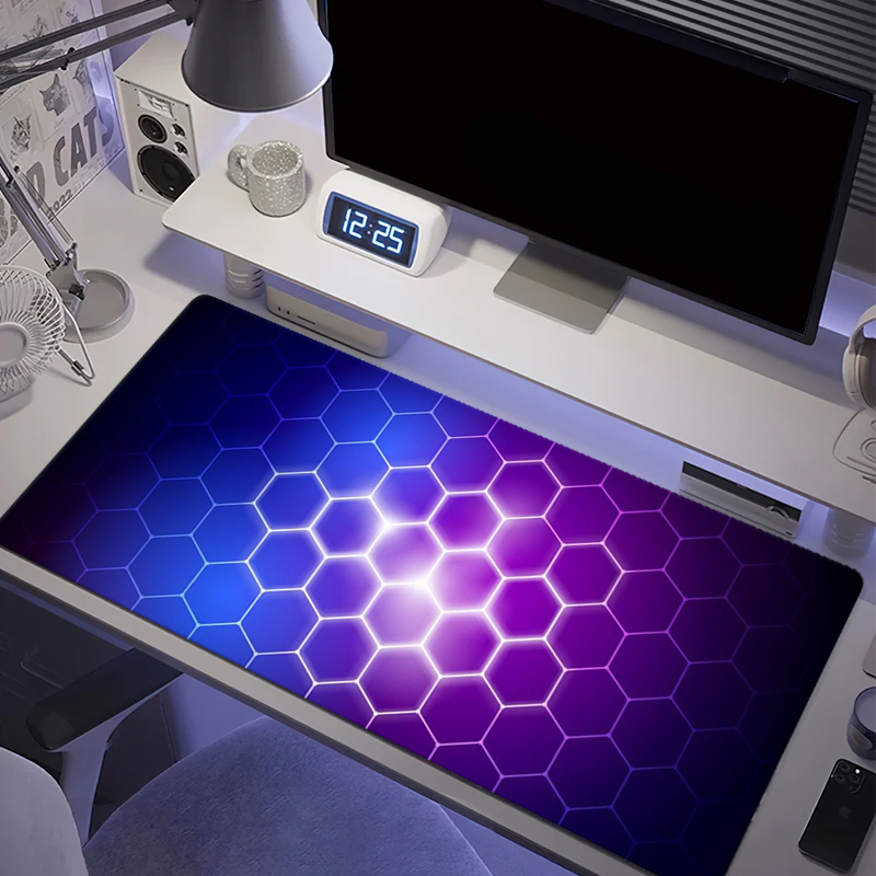 Gaming Keyboard Mouse - แผ่นรองเมาส์รุ่น Honeycomb ขนาดใหญ่ สำหรับคอมพิวเตอร์ สำนักงาน เกมส์