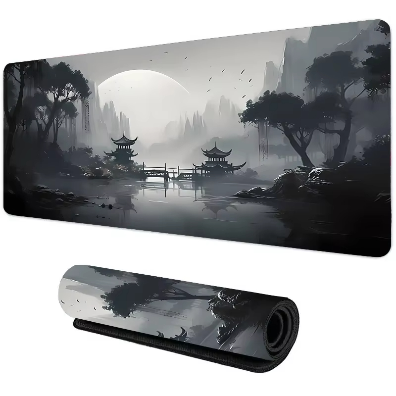 แผ่นรองเมาส์ซิลิโคนลายภูเขาพระ - Gaming Keyboard Mouse บทวิจารณ์และราคา