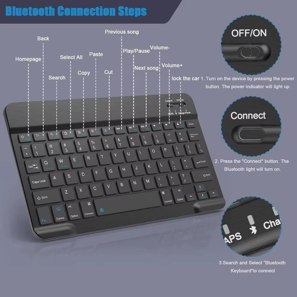 บลูทูธ 5.0 คีย์บอร์ดไร้สาย 200 - Gaming Keyboard Mini บทวิจารณ์และราคา