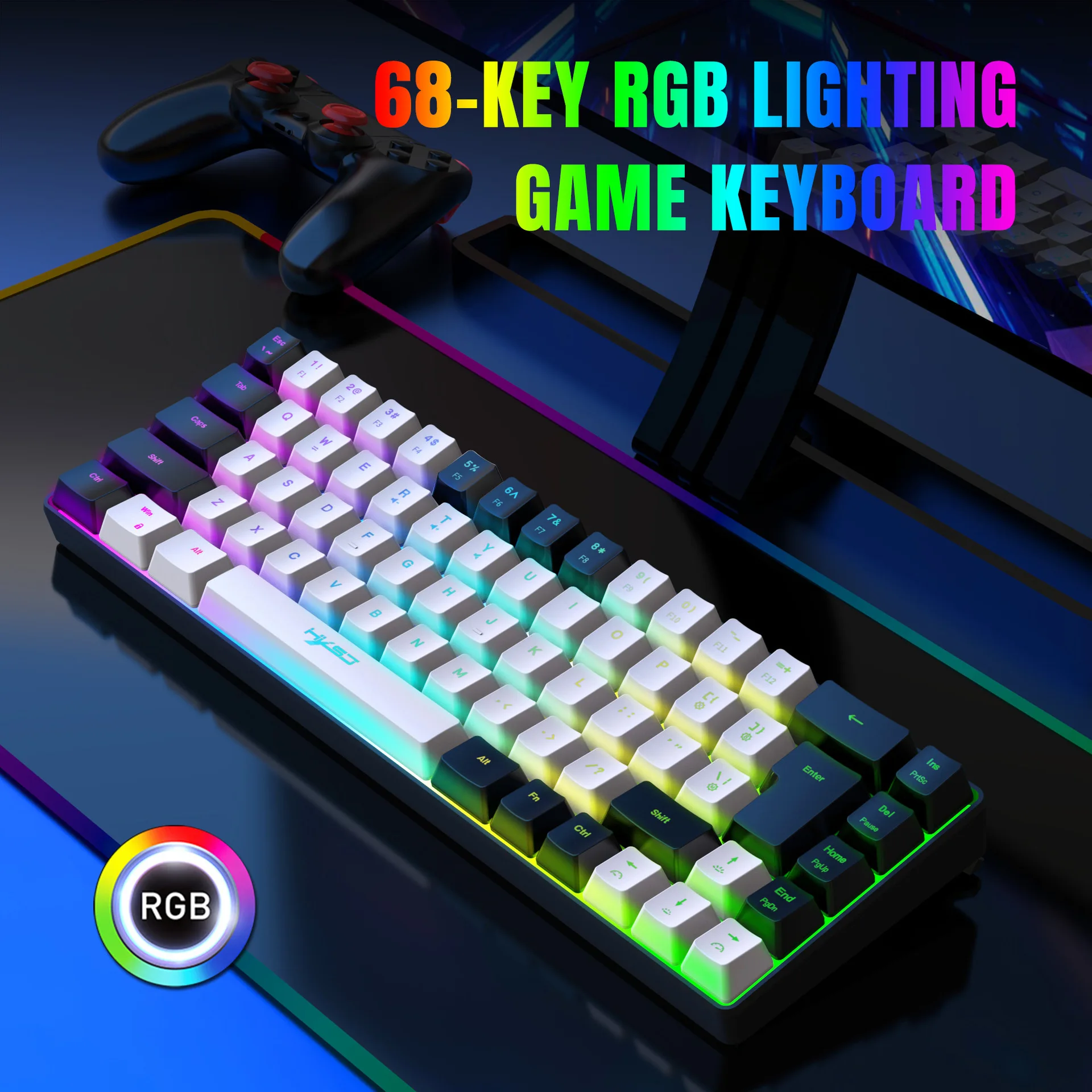 ชุดคีย์บอร์ดและเมาส์พร้อมไฟแบ็ - Gaming Keyboard Mini บทวิจารณ์และราคา