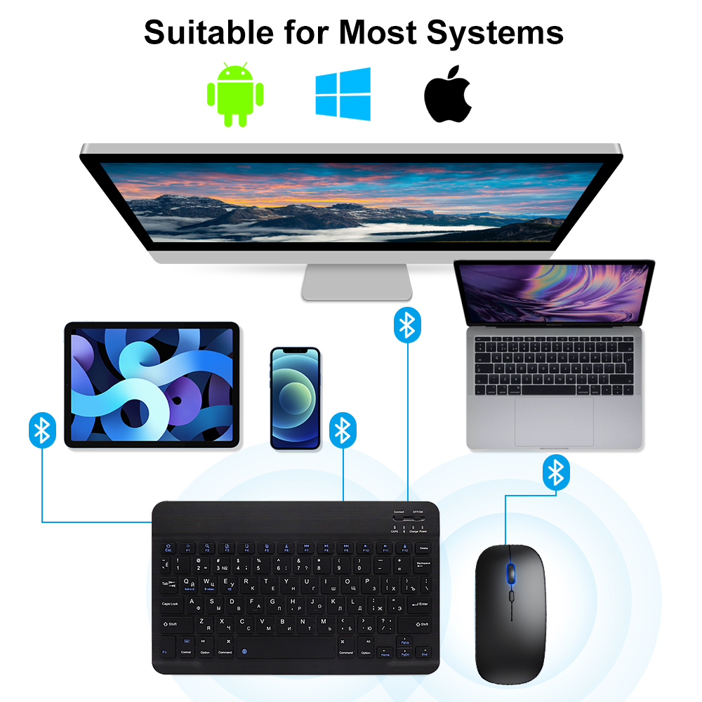 คีย์บอร์ดบลูทูธและเมาส์สําหรับ - Gaming Keyboard Mini บทวิจารณ์และราคา