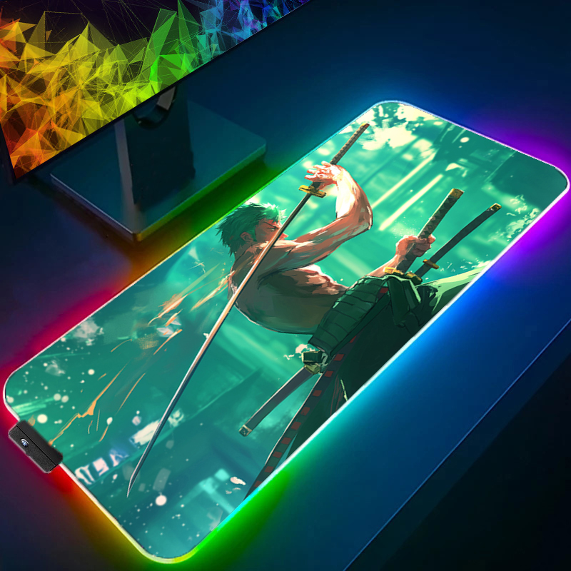 ONE PIECE Zoro Mouse Pad RGB อ - Gaming Keyboard Tactile บทวิจารณ์และราคา