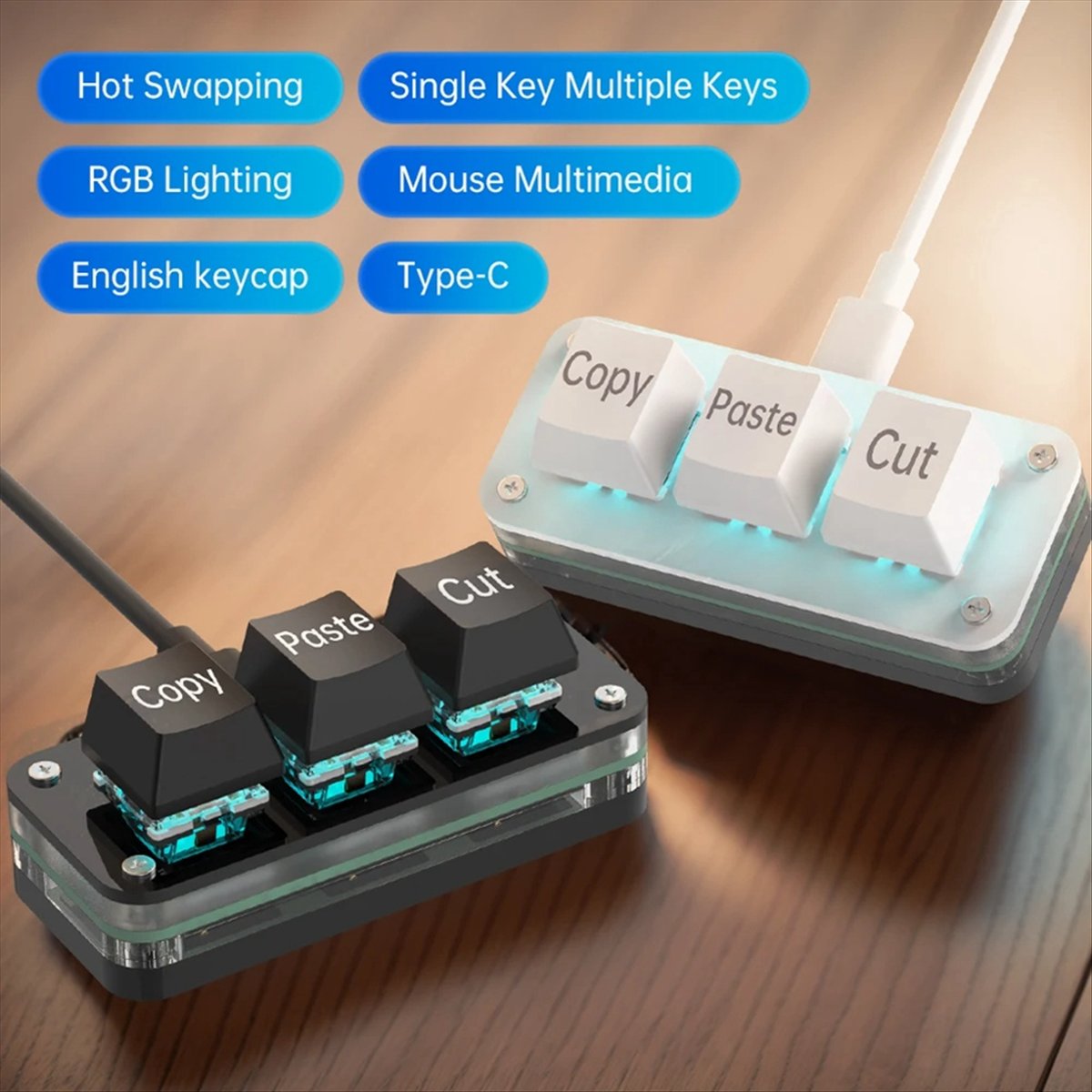 ดอยู 3 คีย์การเขียนโปรแกรมมาโค - Gaming Keyboard Mini บทวิจารณ์และราคา