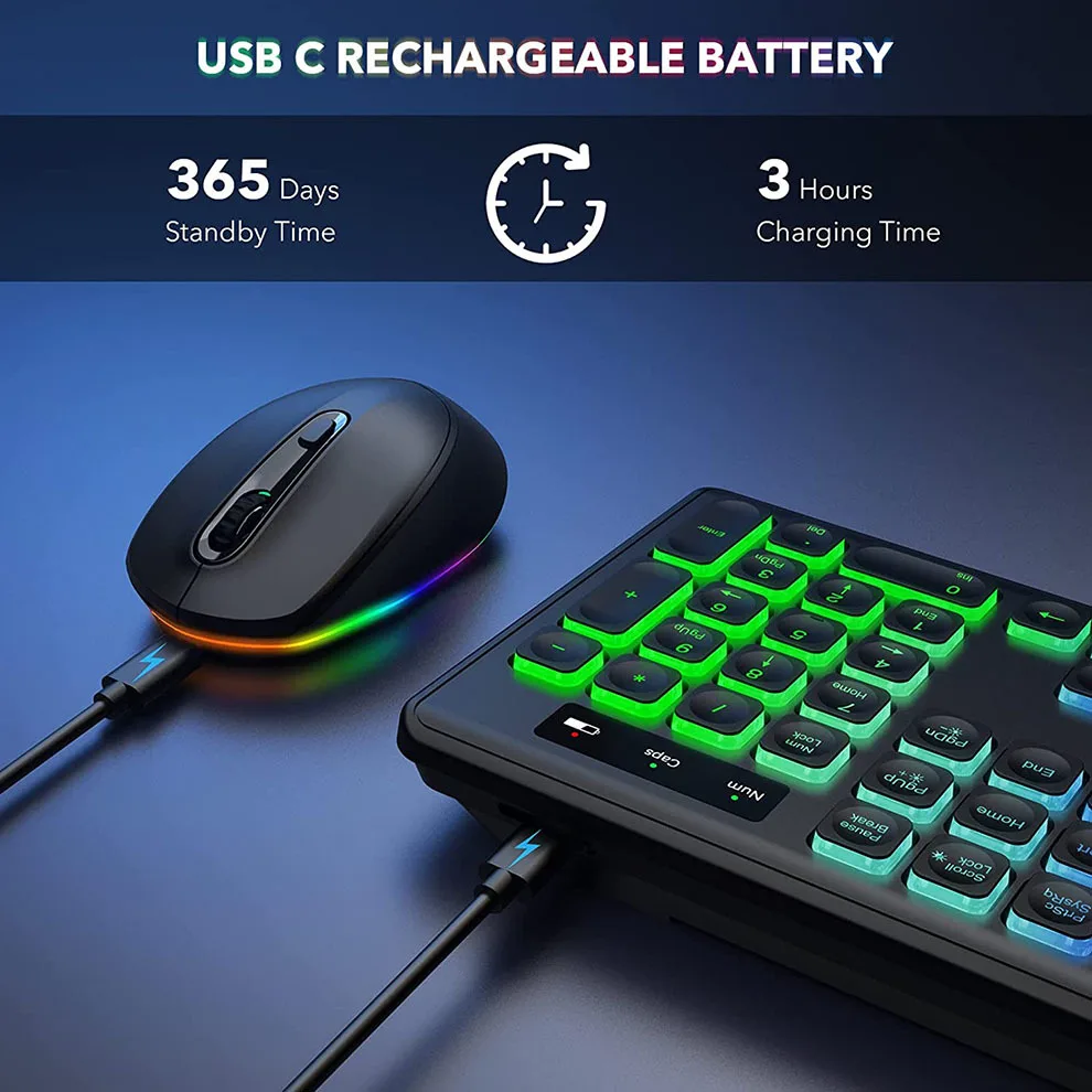 คีย์บอร์ดไร้สายและเมาส์ Combo  - Gaming Keyboard And Mouse Set บทวิจารณ์และราคา