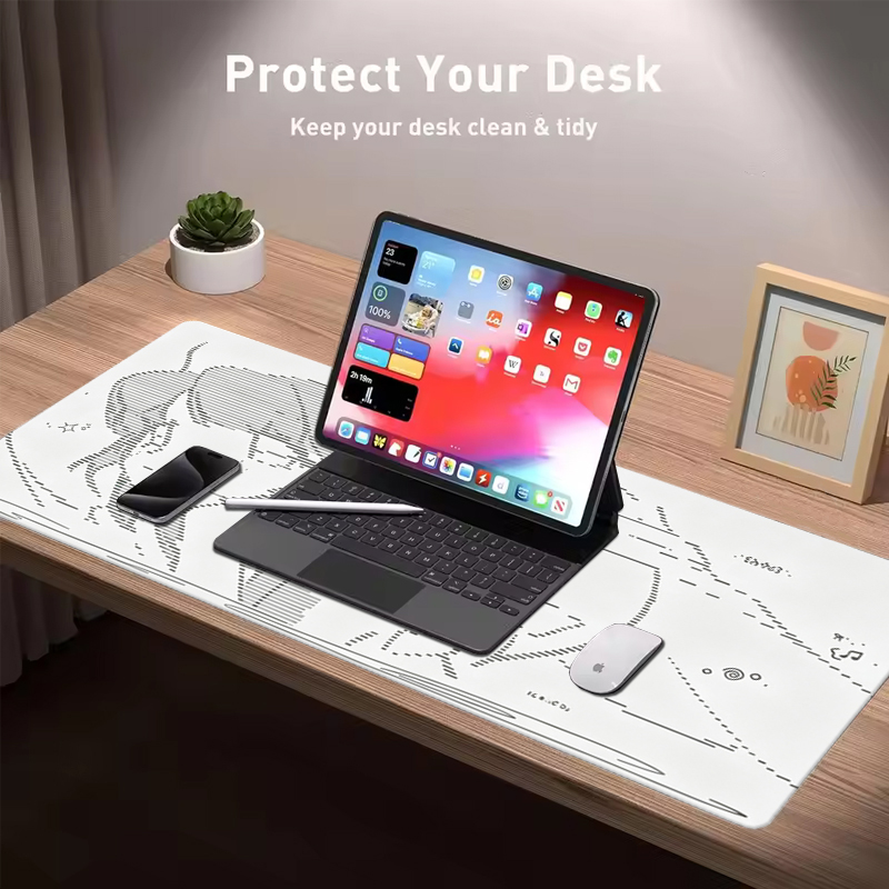 แผ่นรองเมาส์หนังลายการ์ตูนอนิเ - Gaming Keyboard Mouse บทวิจารณ์และราคา